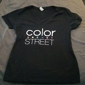 Color street v neck t shirt
